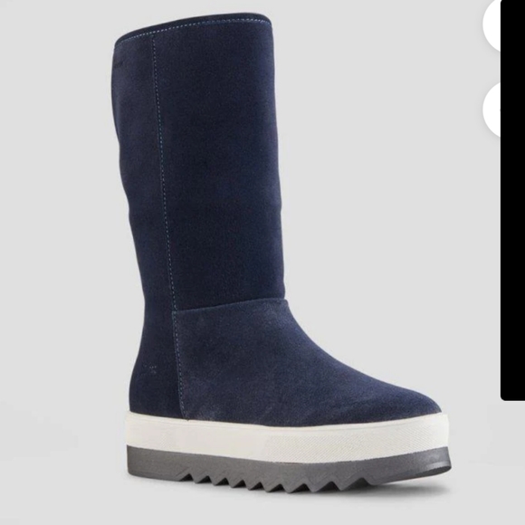 💯Auth Cougar Vail Tall Suede Boot US 6 /EU 36 Faux Fur 2 ways - Picture 11 of 11